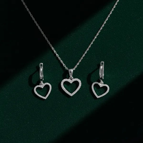 Silver_Heart_Jewelry_Set_Crystal_Pave_Necklace_Earrings